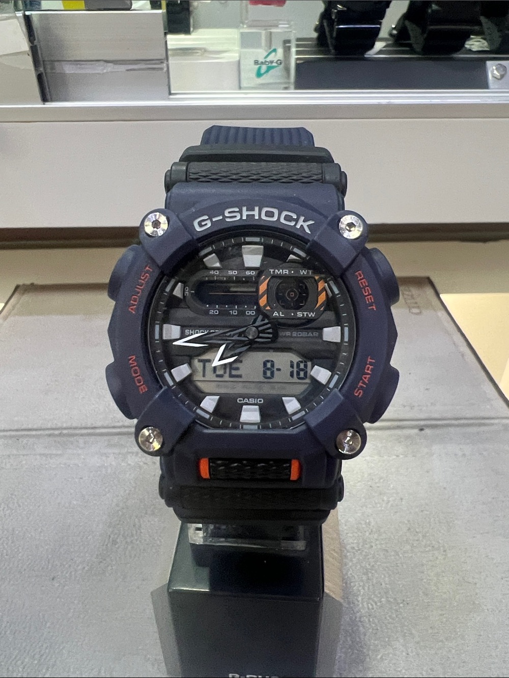G-Shock Men's Blue Digital-Analog Sport Watch